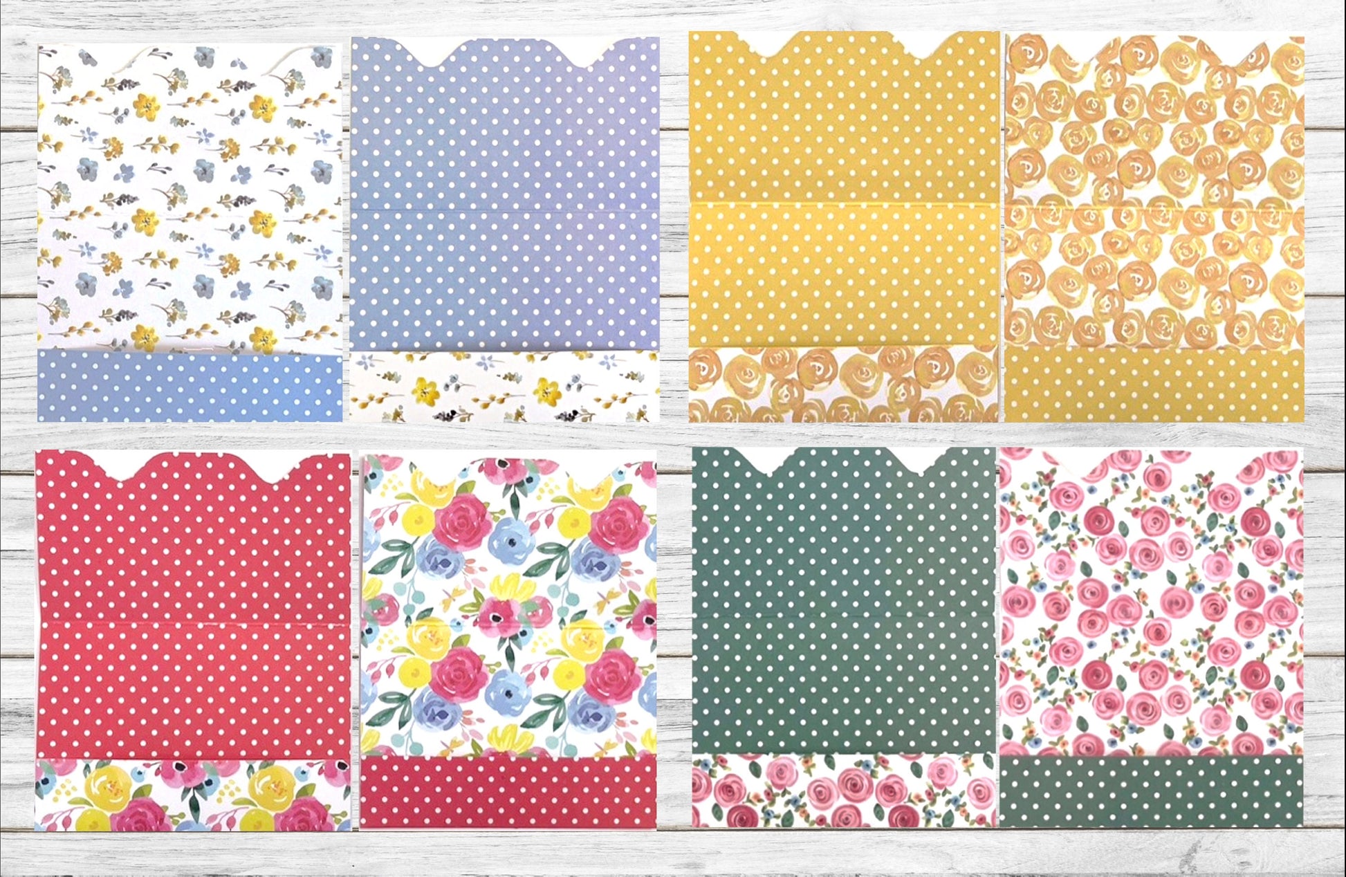 Floral Gift Card Holders - Set of 20