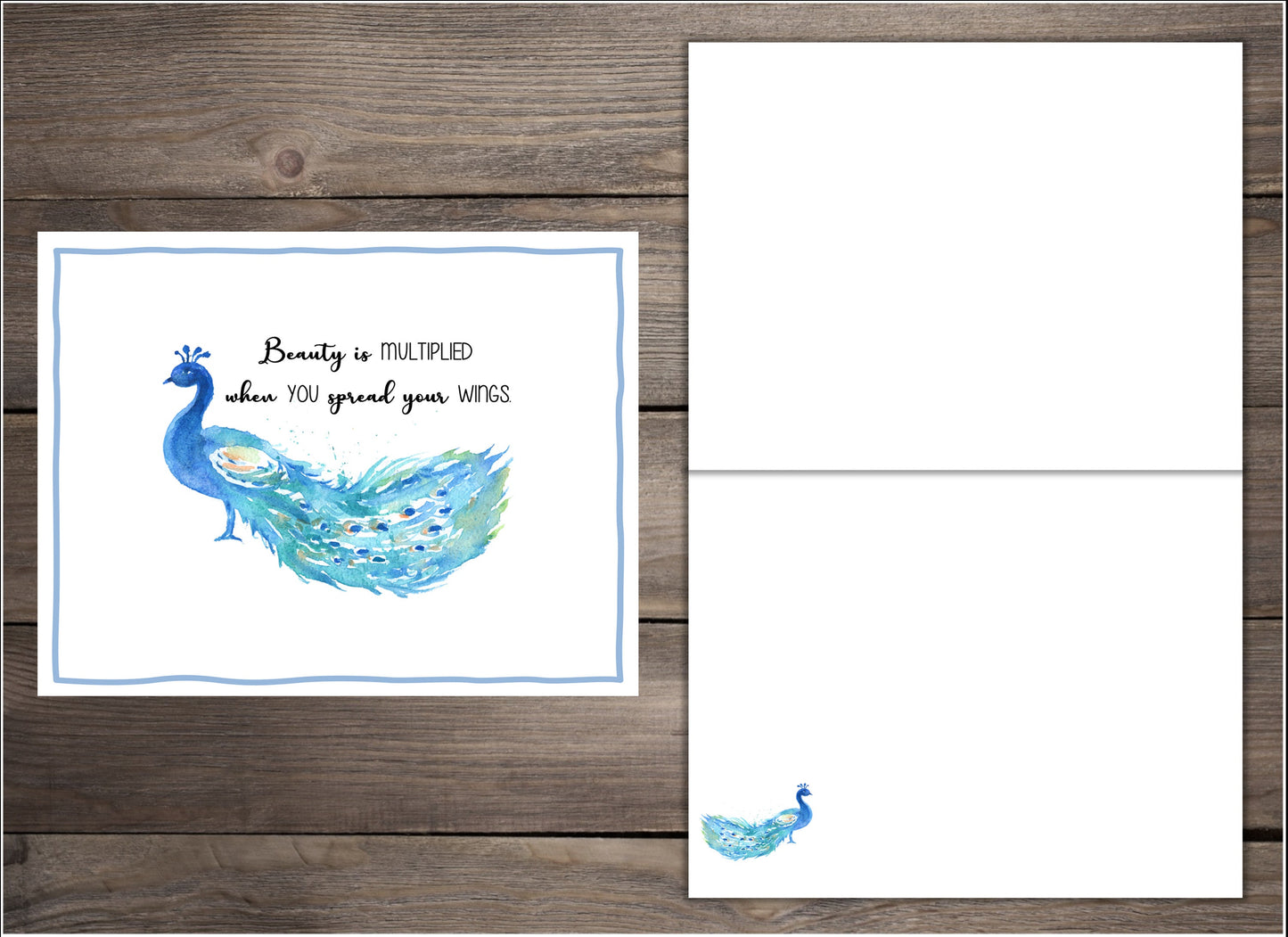 Watercolor Notecards - set of 8 blank cards