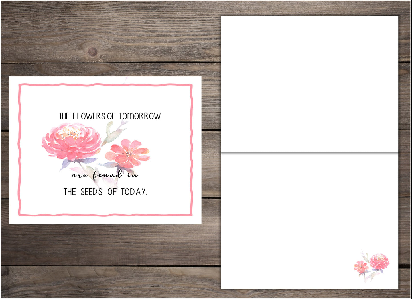 Watercolor Notecards - set of 8 blank cards