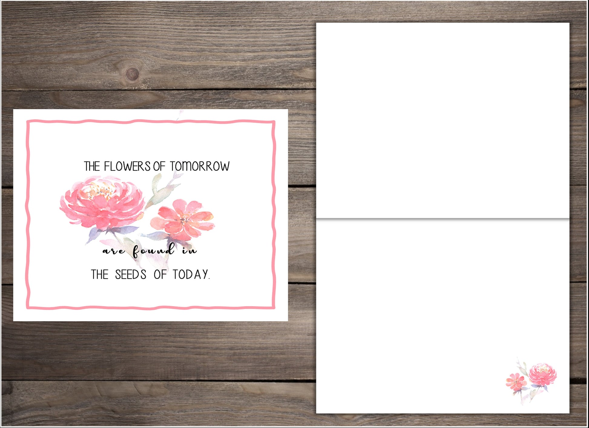 Watercolor Notecards - set of 8 blank cards