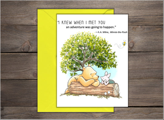 Friendship Card: Winnie the Pooh