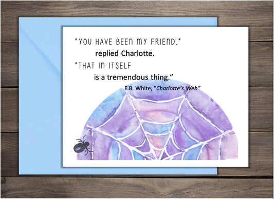 Friendship Card: Charlotte 's Web