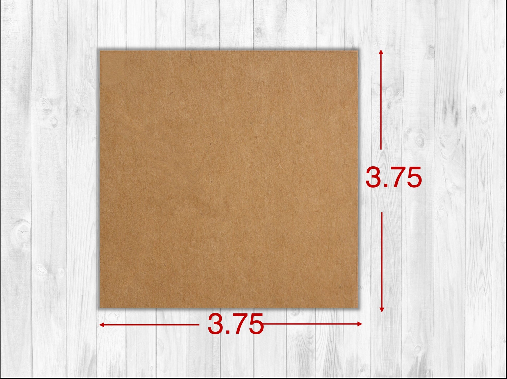 Mini Kraft Square Envelopes (3.75" x 3.75") - set of 25 or 50