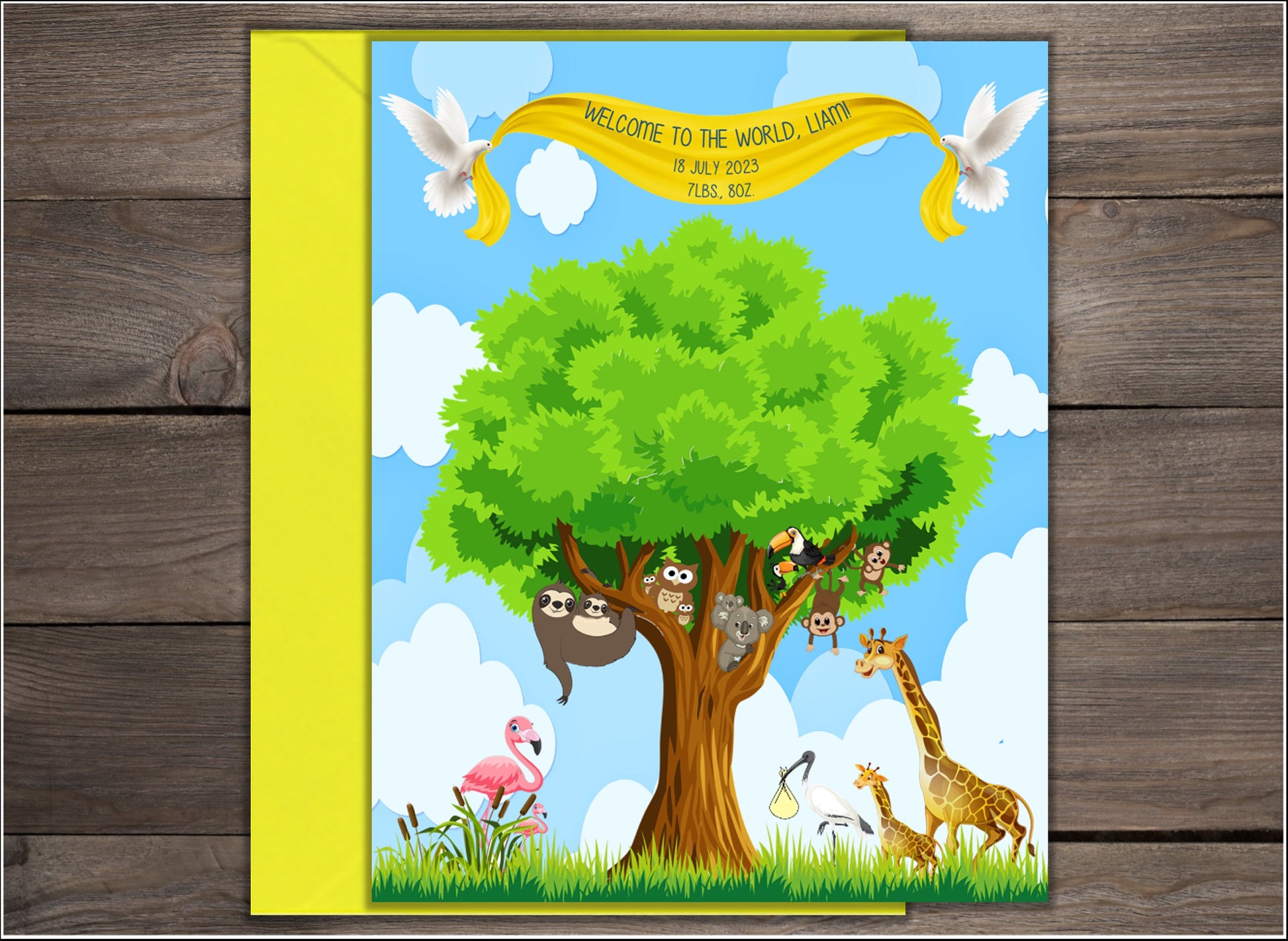 Personalized New Baby Card