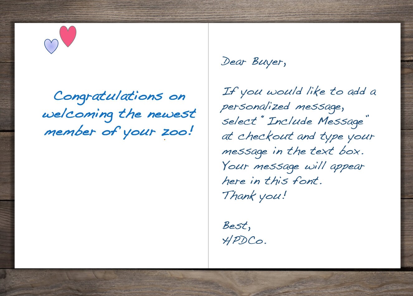 Personalized New Baby Card