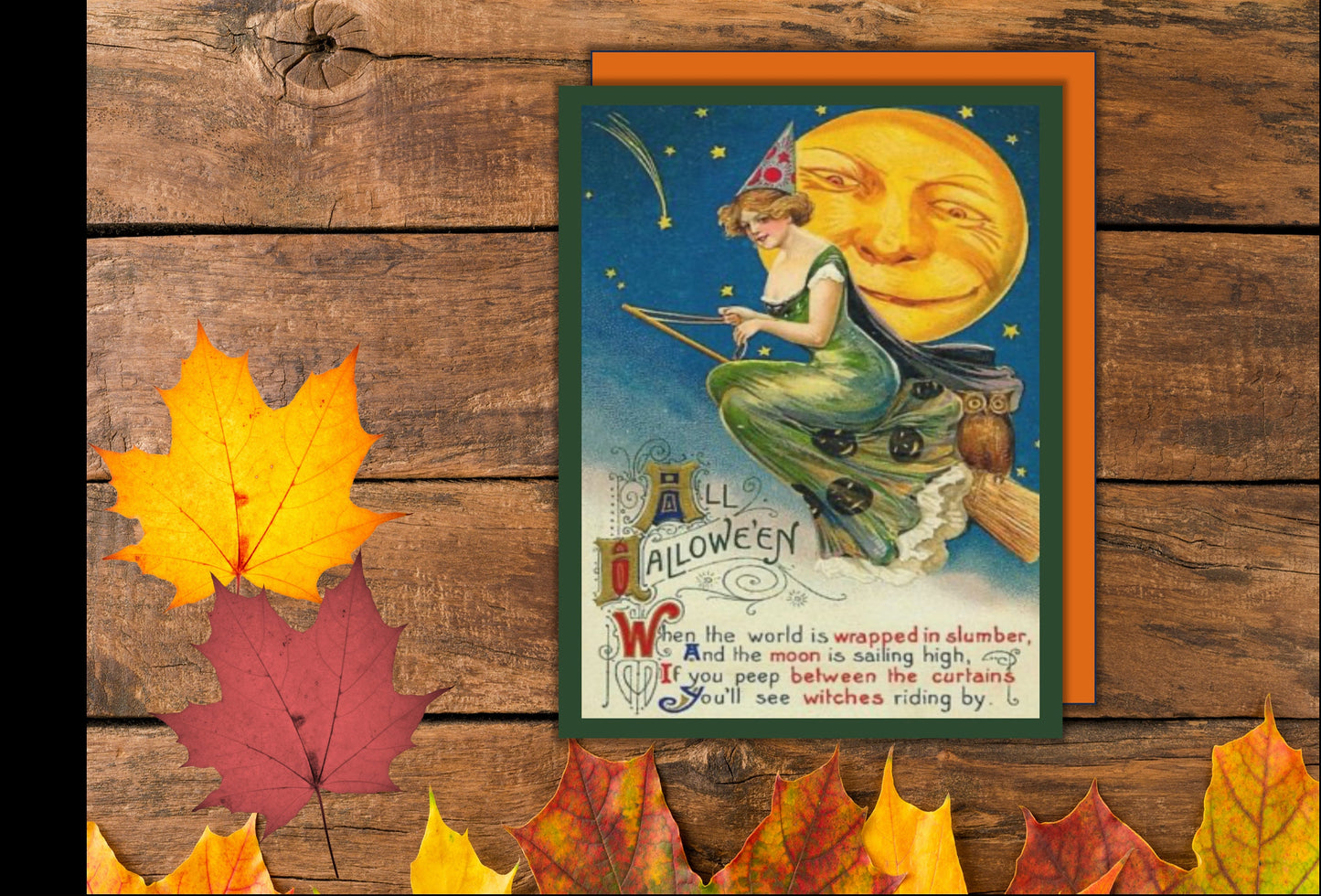 Vintage Halloween Cards: set of 8