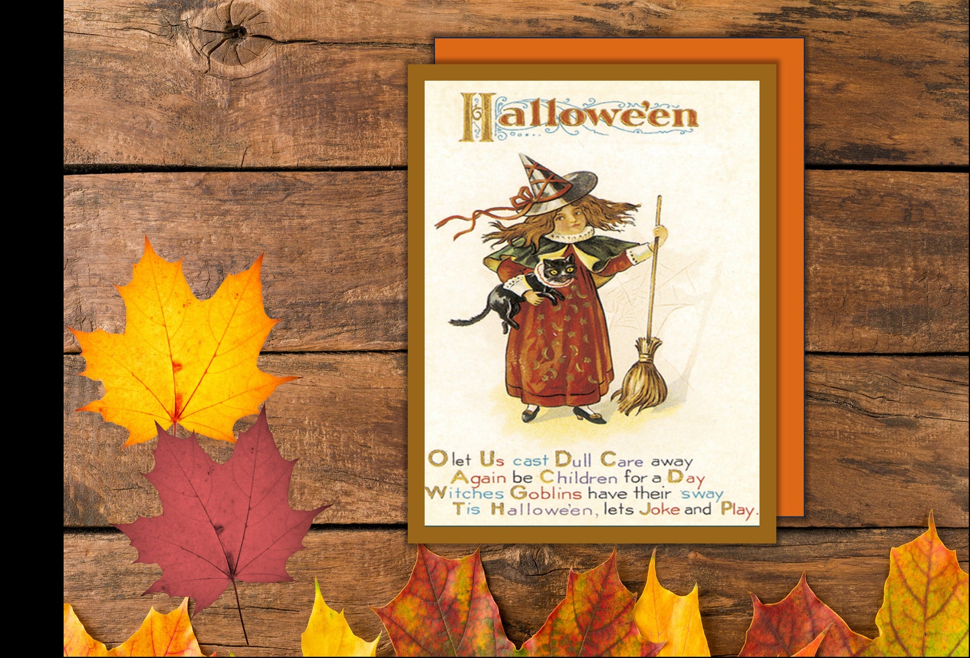 Vintage Halloween Cards: set of 8