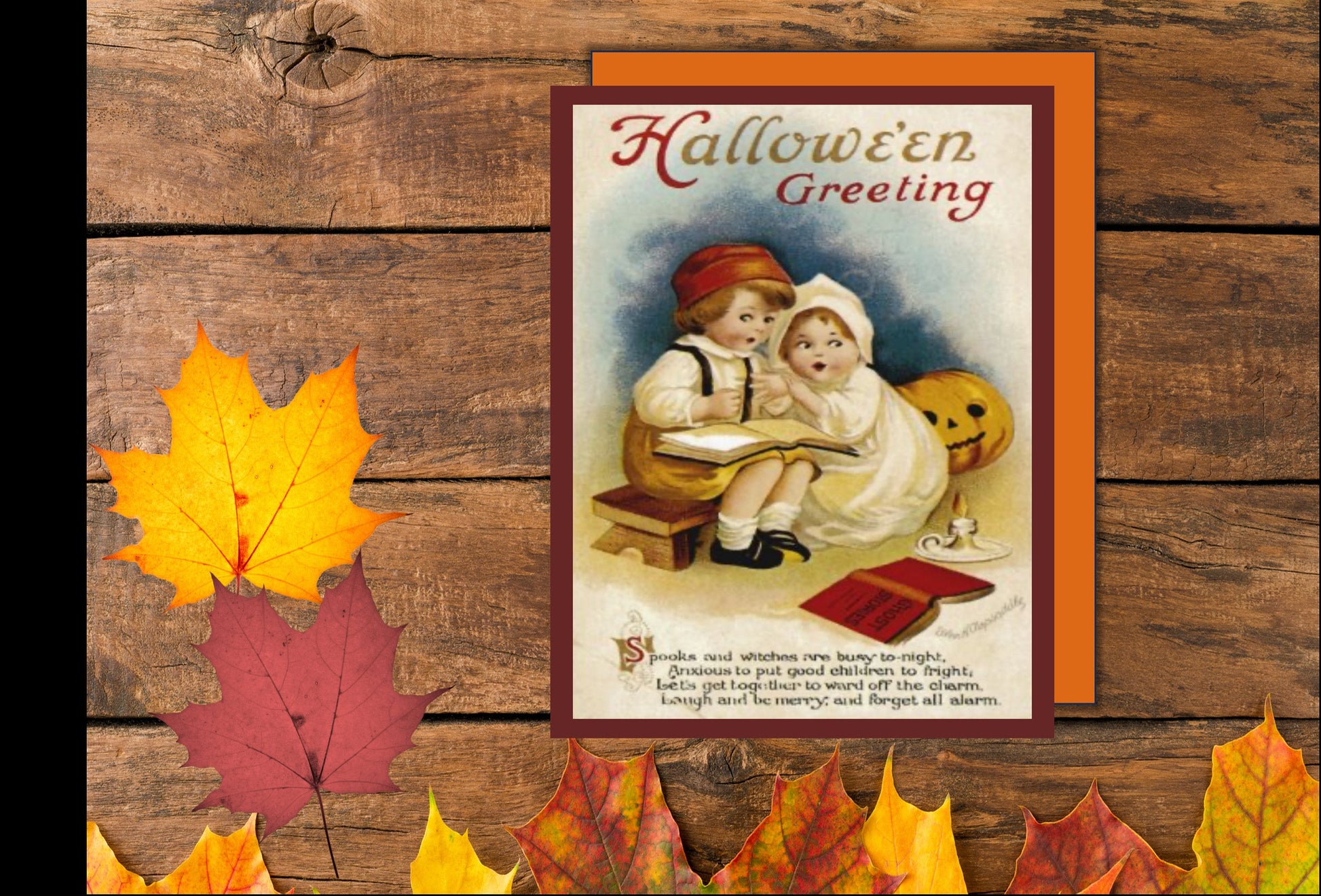 Vintage Halloween Cards: set of 8