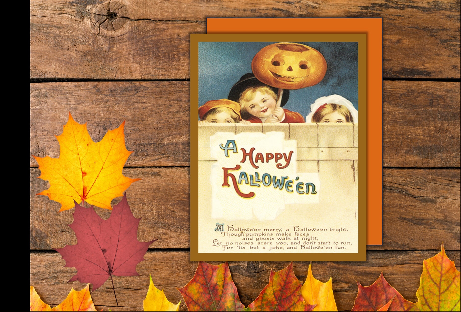Vintage Halloween Cards: set of 8