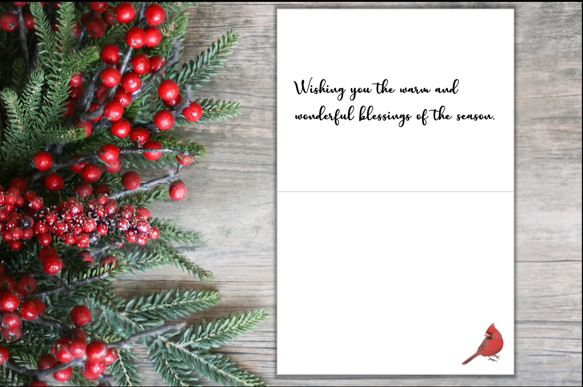 Christmas Card: Cardinal on a Snowy Morning