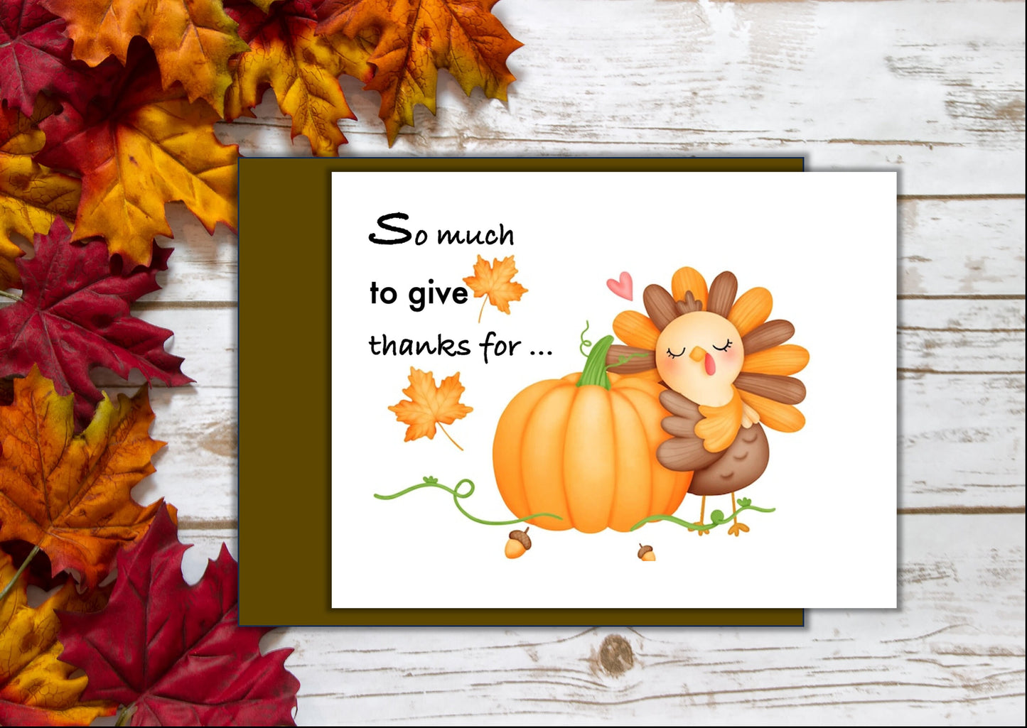 Thanksgiving Cards - So Much to Give Thanks For:Set of 10