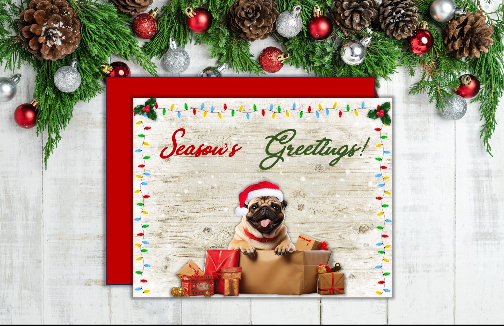 Season's Greetings from the Happy Pug!