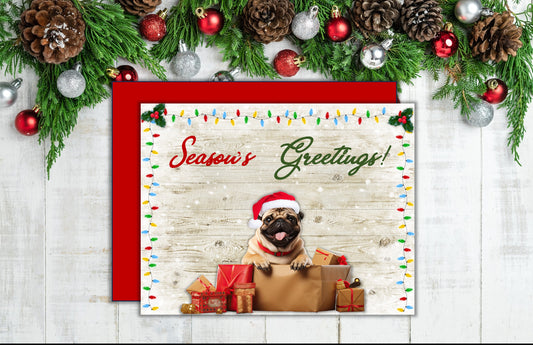 Season's Greetings from the Happy Pug!