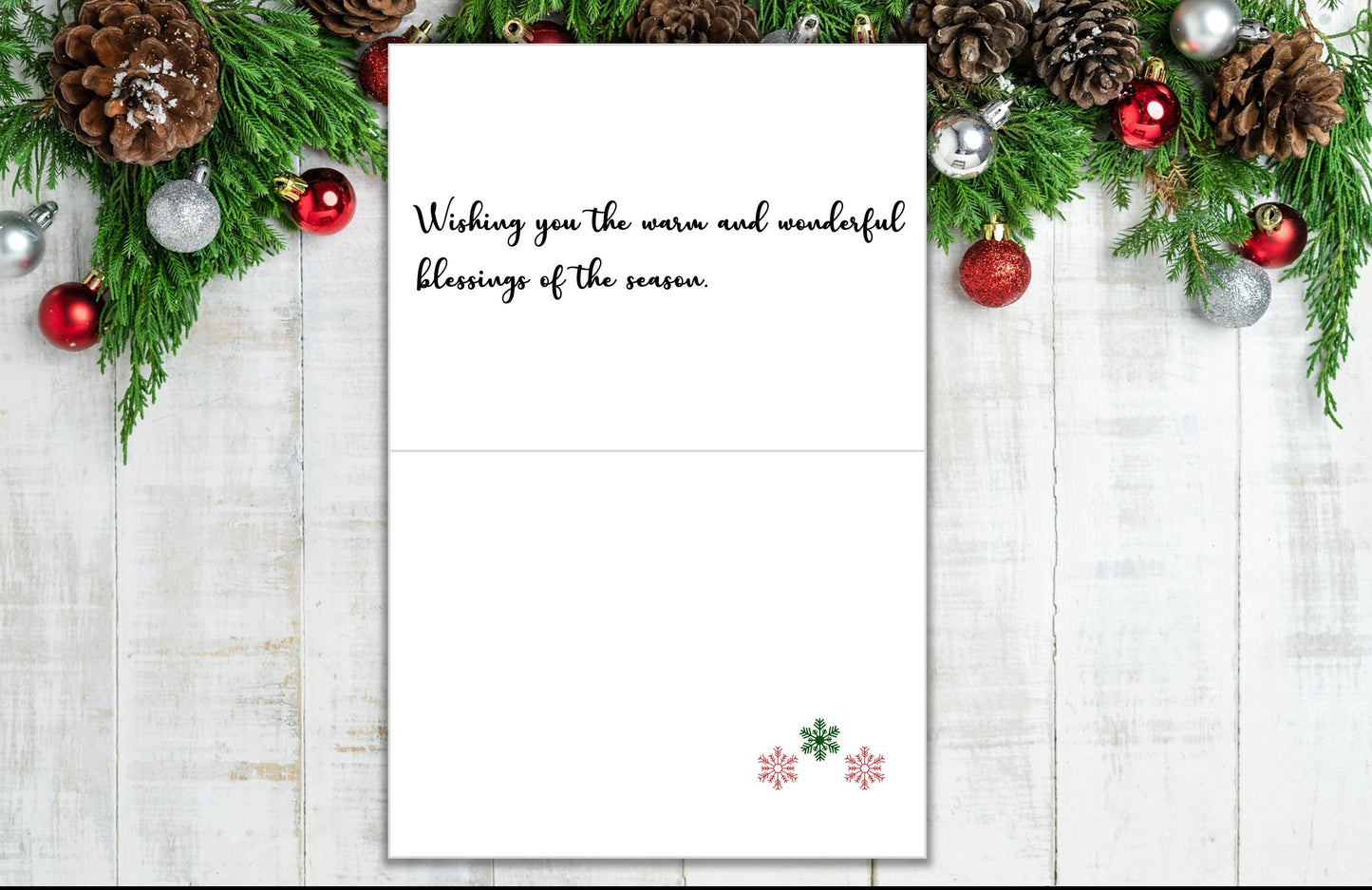Custom Christmas Cards-Personalized Cardinal Christmas Cards w/Envelopes - Merry Christmas