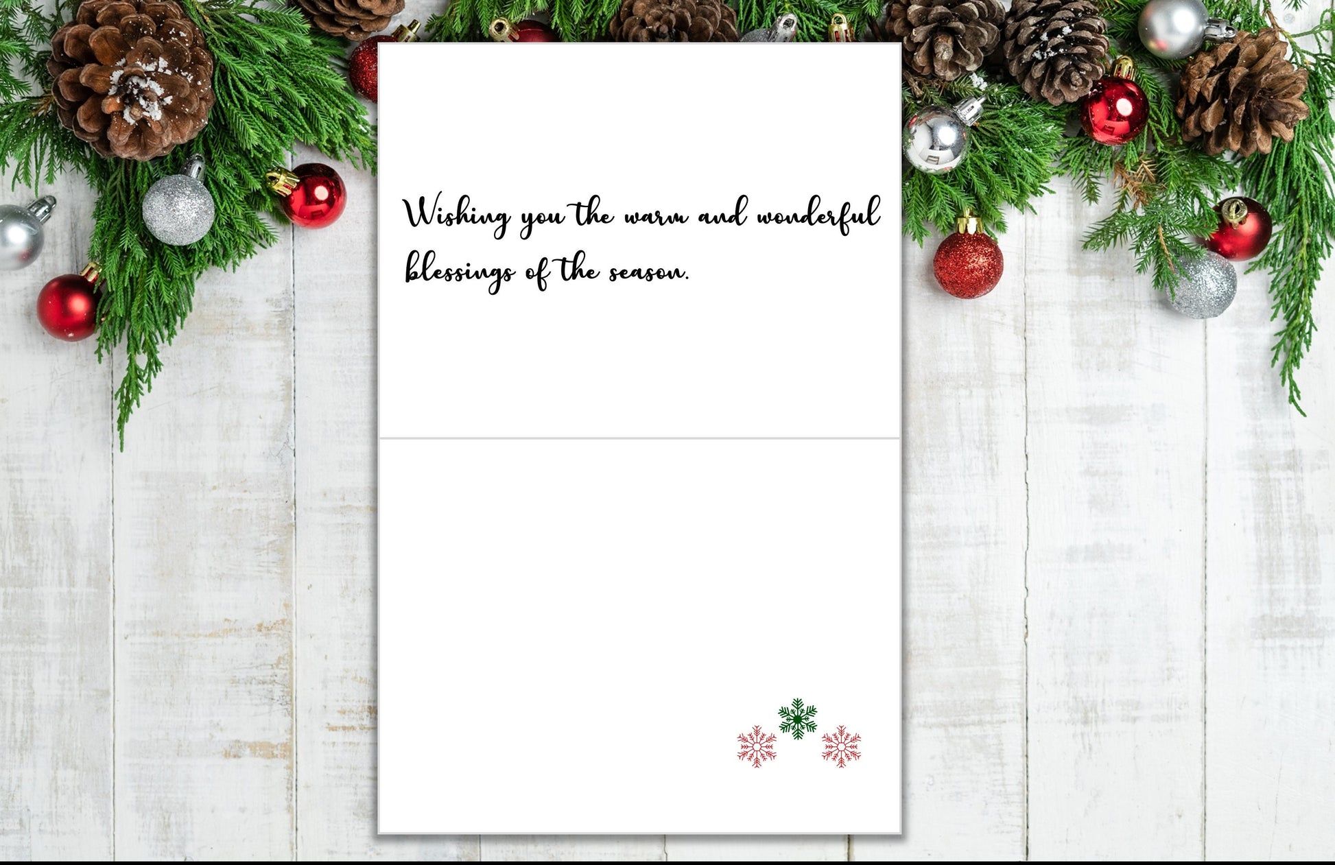 Custom Christmas Cards-Personalized Cardinal Christmas Cards w/Envelopes - Merry Christmas
