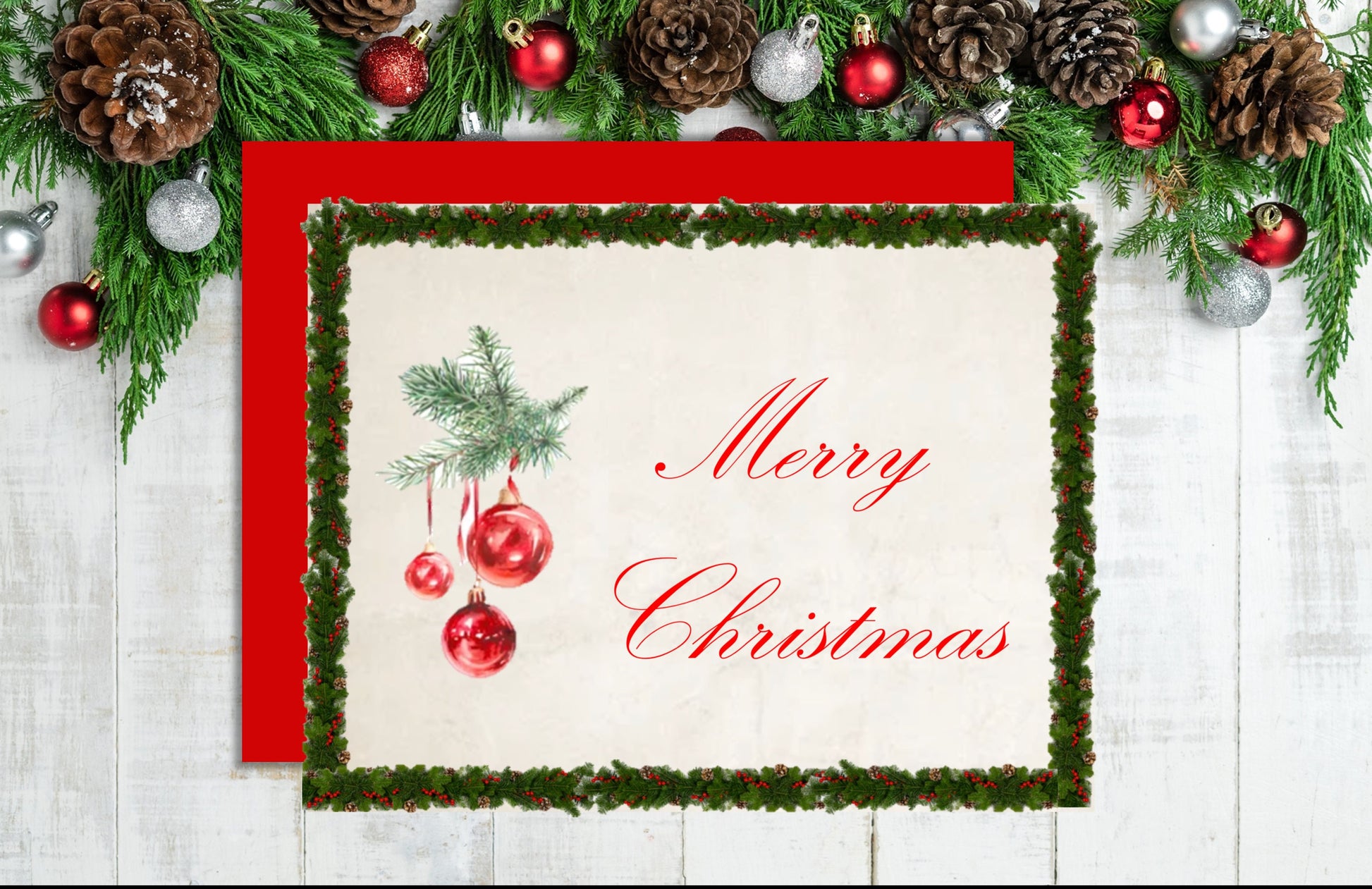 Merry Christmas Vintage Note Cards