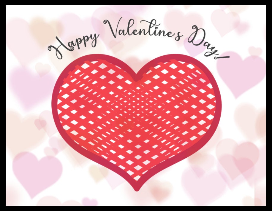 Valentine's Day Heart Notecards - set of 10