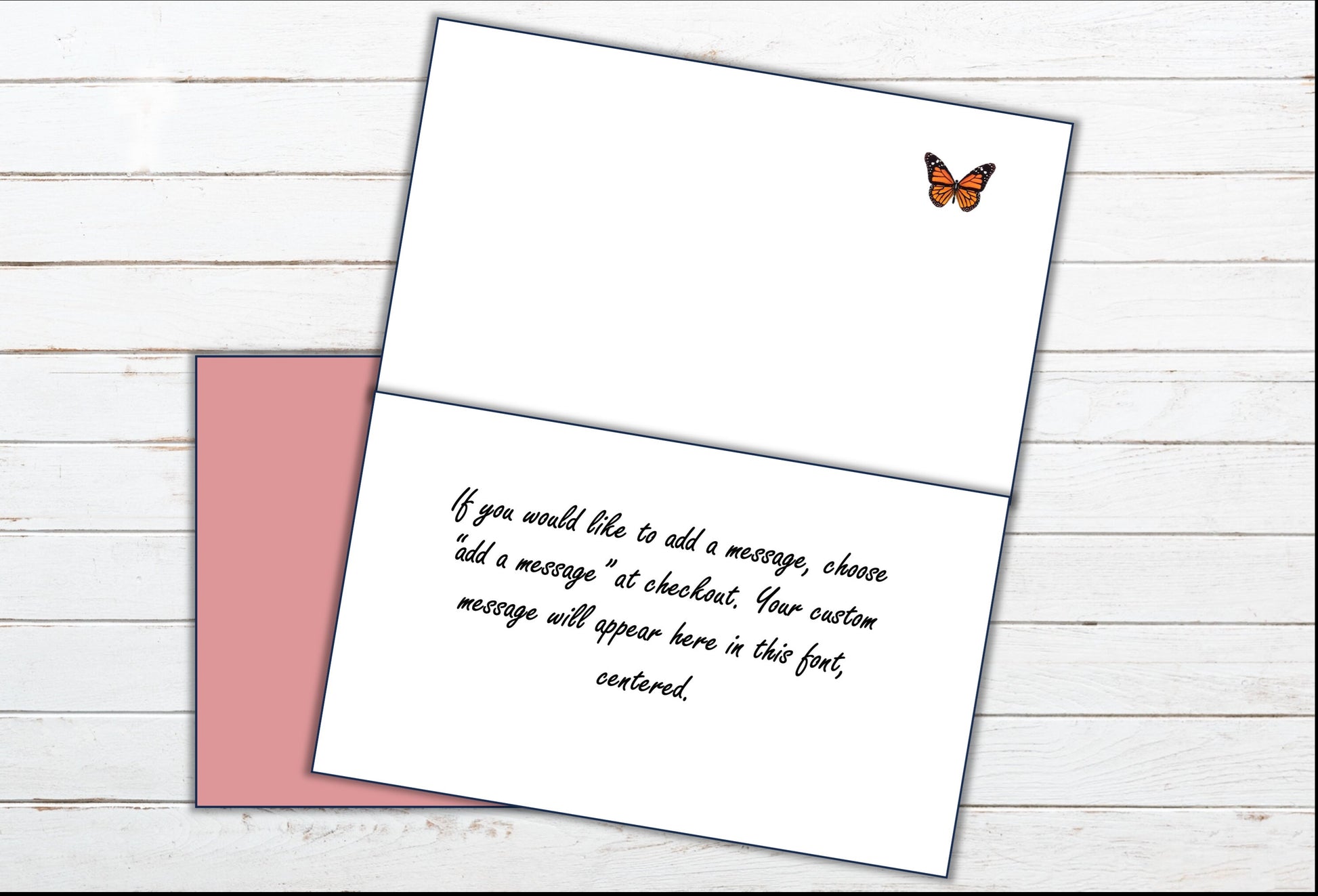 Mother's Day Card - Monarch Butterfly & Roses