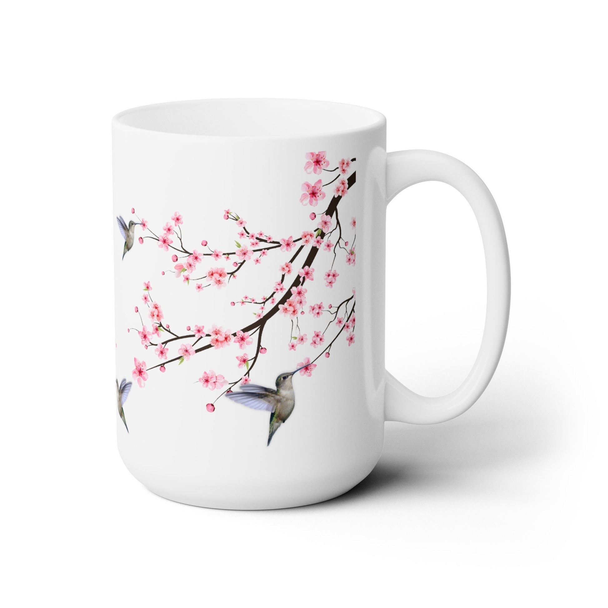 Hummingbird & Cherry Blossom Mug
