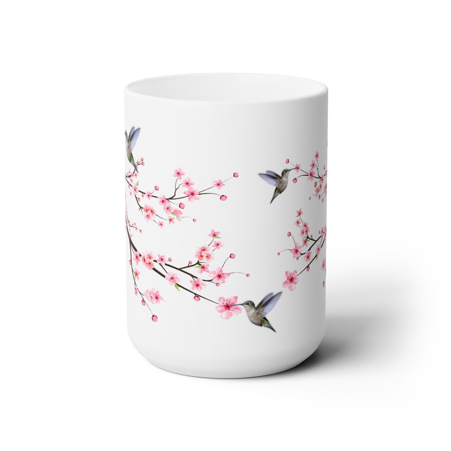 Hummingbird & Cherry Blossom Mug