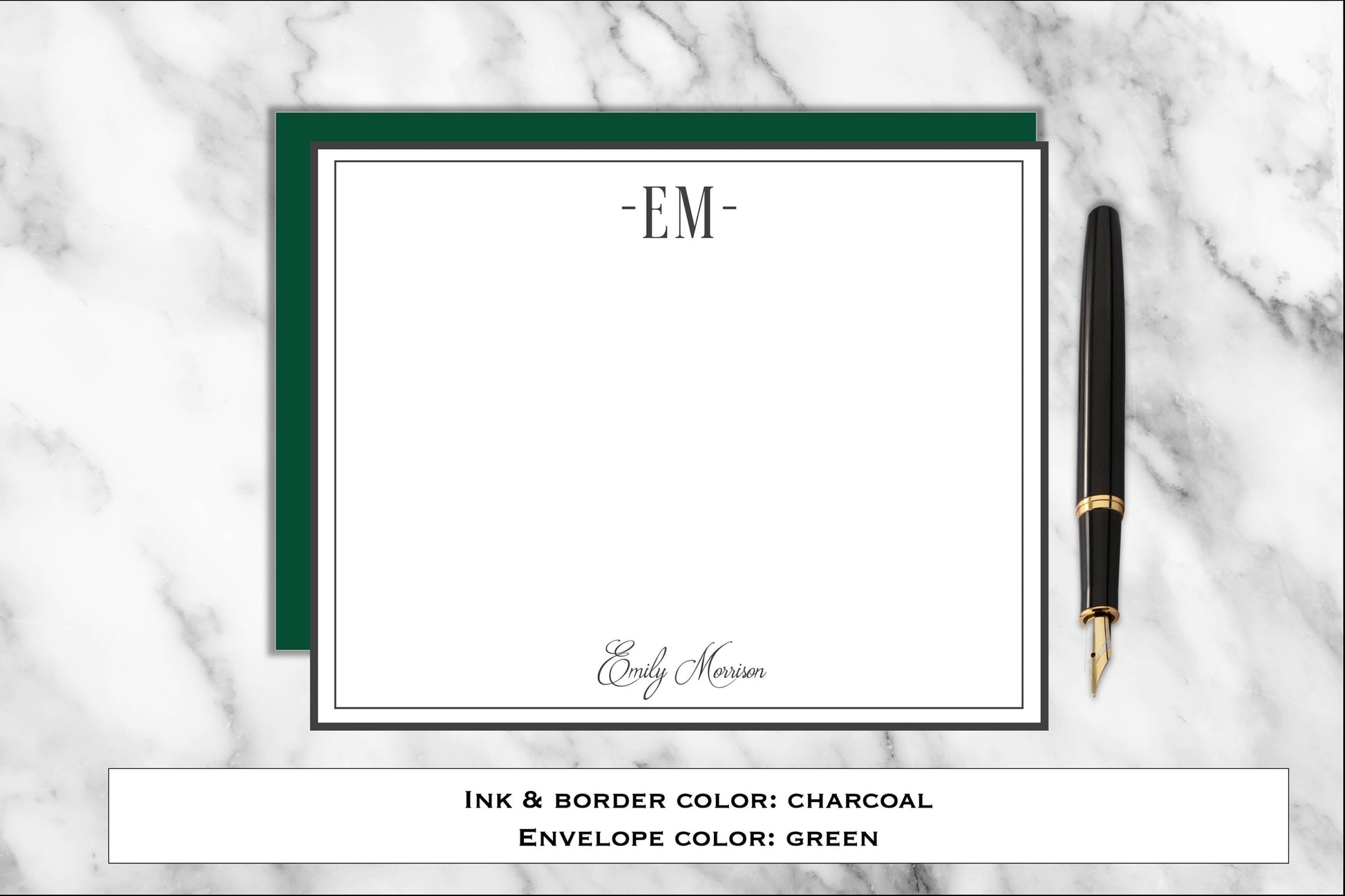 Personalized Stationery: Classic Style - sets of note cards & envelopes