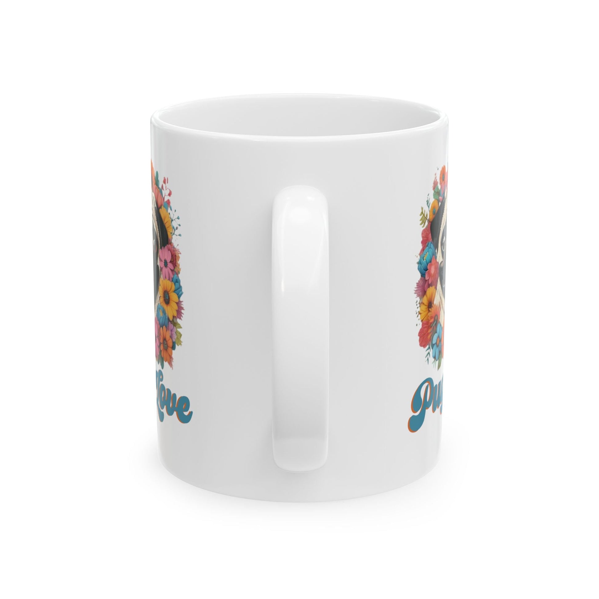Pug Love Retro Mug