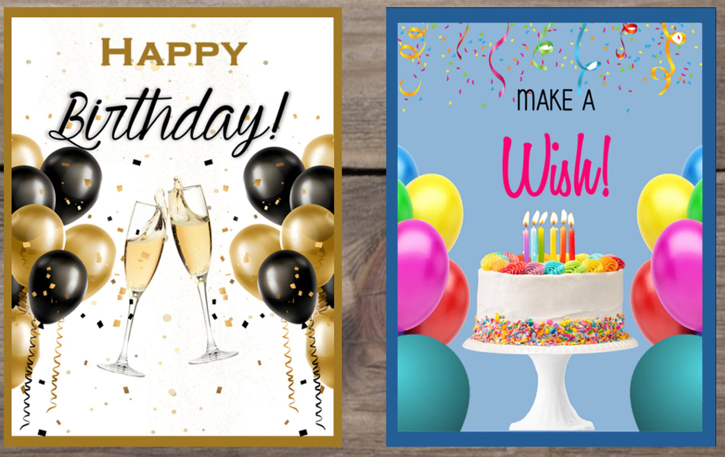 Birthday Card Assortment #2 - Set of 10 or 20, bulk birthday cards, birthday card set, birthday cards