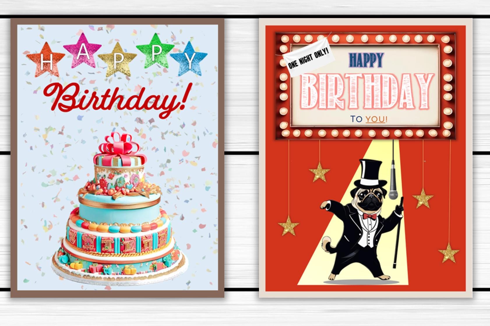 Birthday Card Assortment #5 - Set of 10 or 20, bulk birthday cards, birthday card set, birthday cards, birthday card bundle