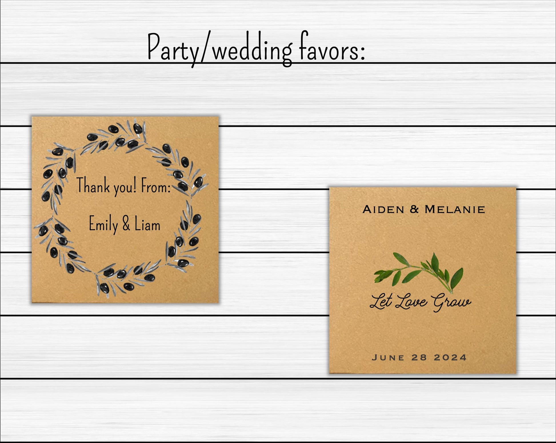 Mini Kraft Square Envelopes (3.75" x 3.75") - set of 25 or 50