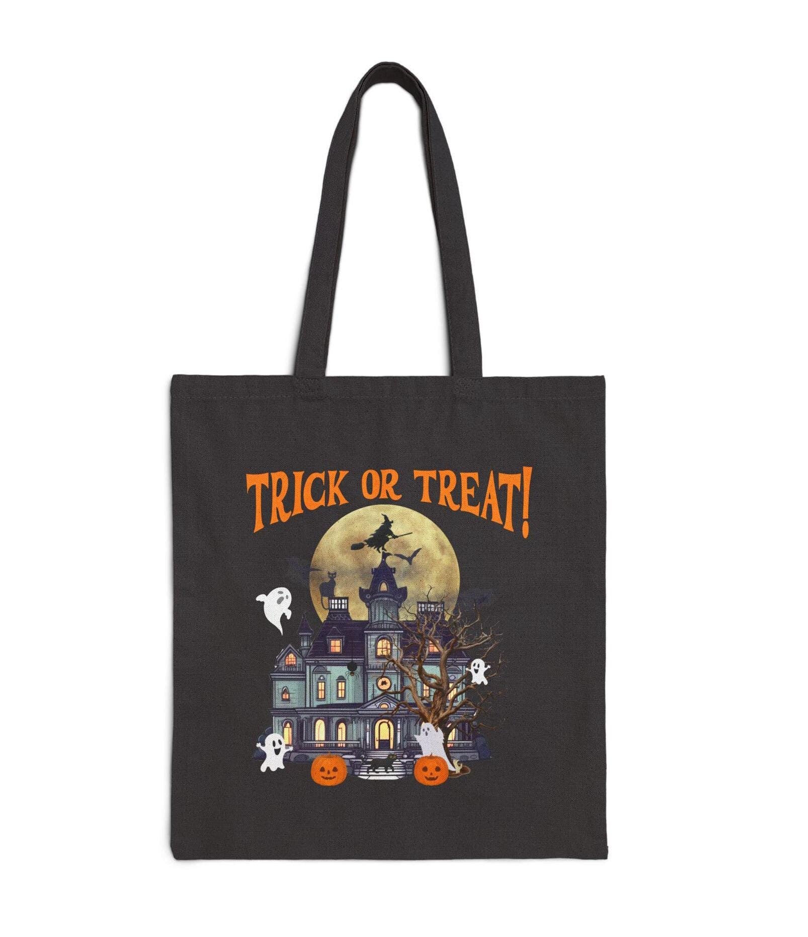 Trick or Treat! Halloween Tote Bag, Halloween tote bag, candy bag, customized halloween tote bag