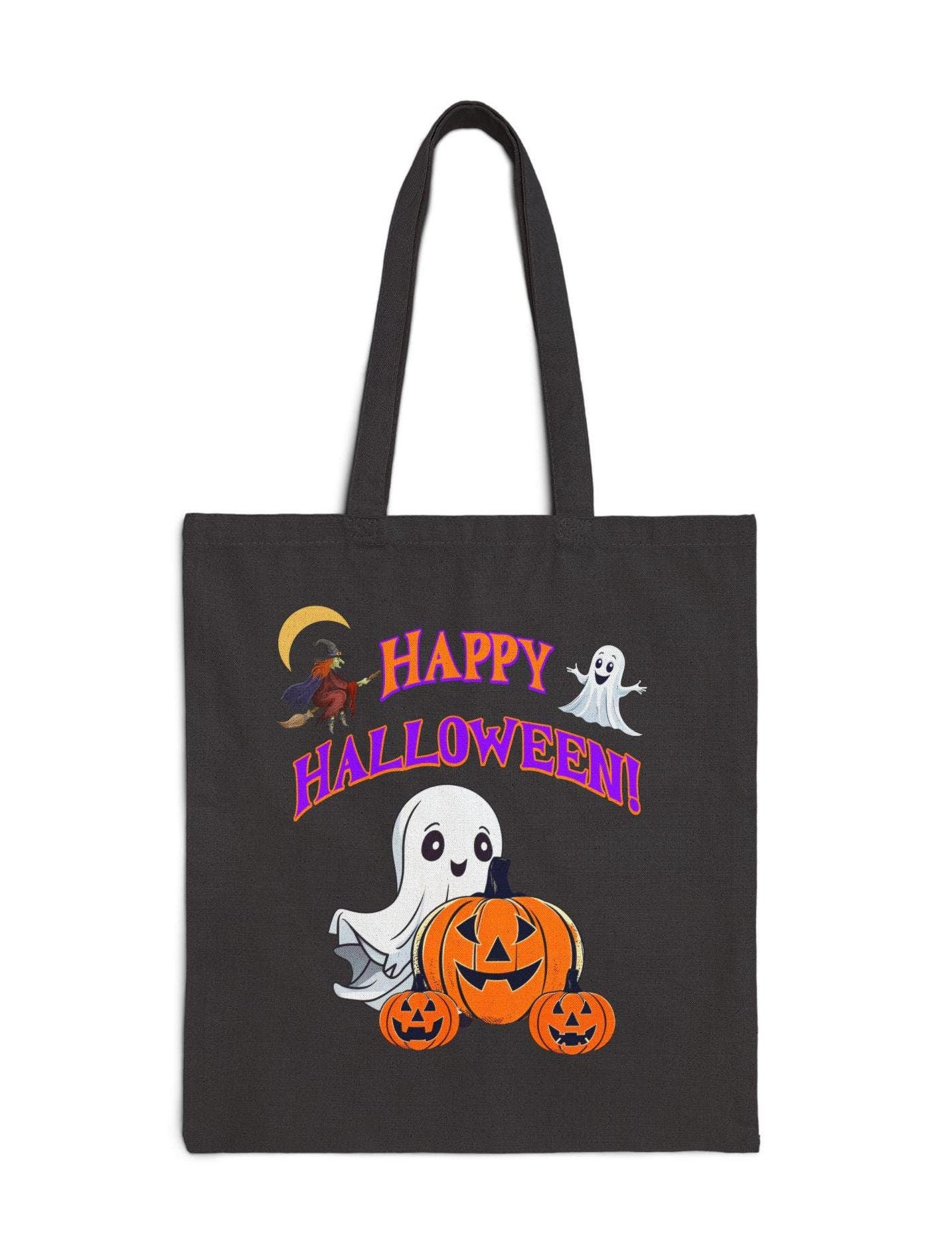 Happy Halloween! Tote Bag, Halloween tote bag, personalized tote bag, customized halloween tote, ghost pumpkin goodie bag
