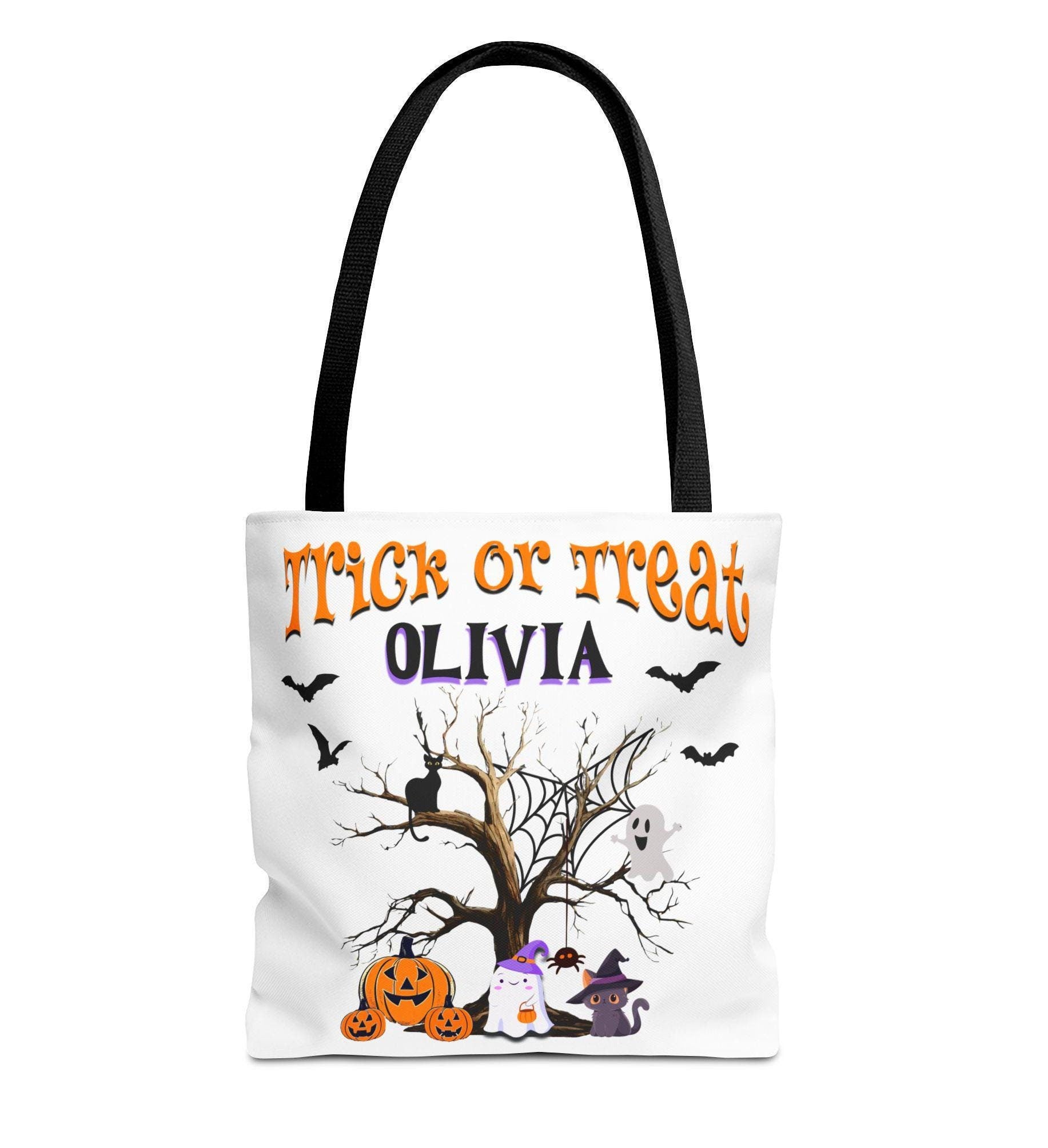 Personalized Halloween Tote Bag - Trick or Treat