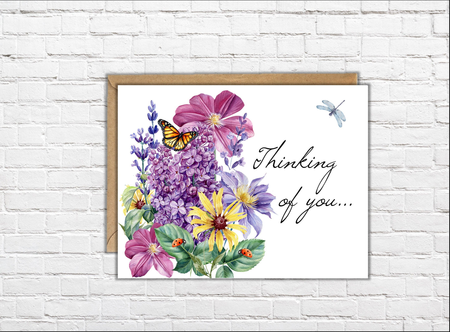 Thinking of you cards - Set of 10 - Butterfly Garden