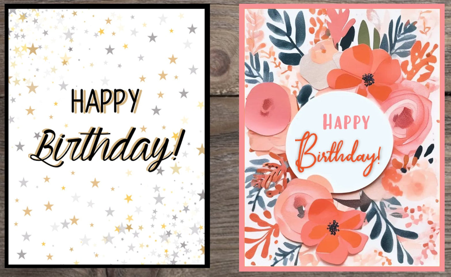 Birthday Card Assortment #2 - Set of 10 or 20, bulk birthday cards, birthday card set, birthday cards