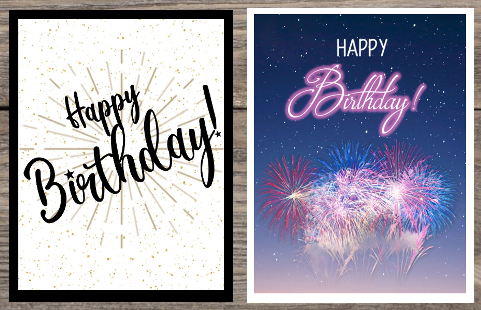 Birthday Card Assortment #2 - Set of 10 or 20, bulk birthday cards, birthday card set, birthday cards