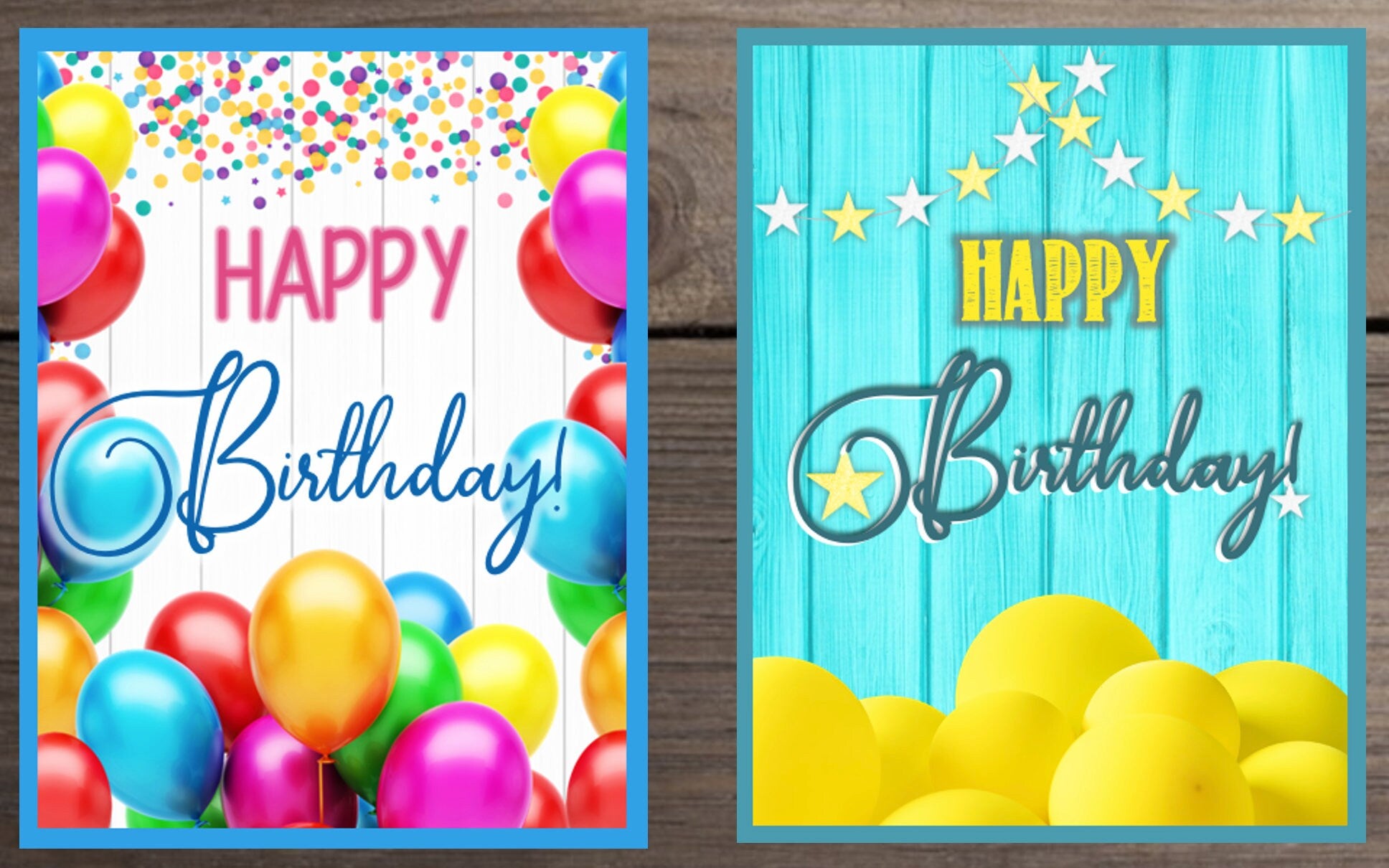 Birthday Card Assortment #2 - Set of 10 or 20, bulk birthday cards, birthday card set, birthday cards