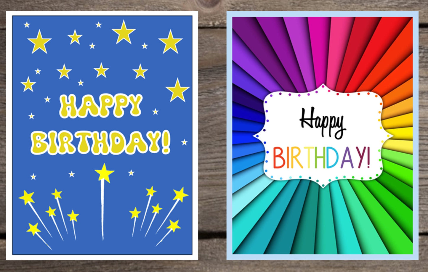 Birthday Card Assortment #3 - Set of 10 or 20