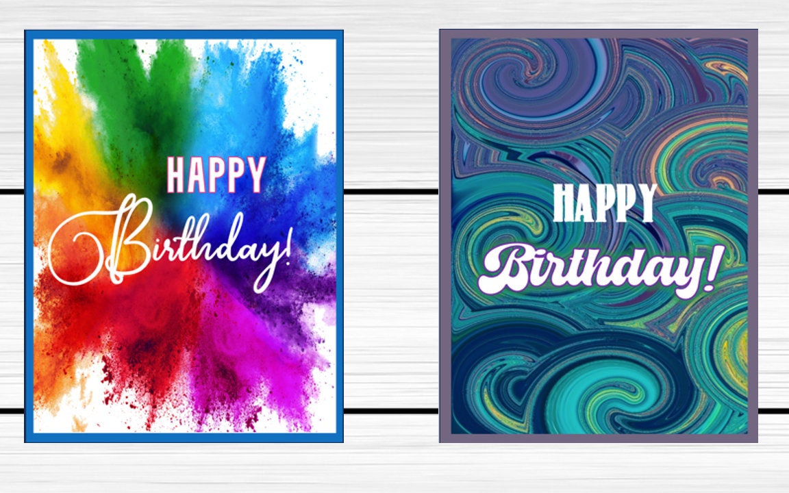 Birthday Card Assortment #4 - Set of 10 or 20, bulk birthday cards, birthday card set, birthday cards, birthday card bundle