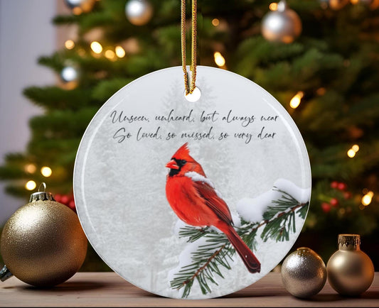 Cardinal Christmas Ornament, Memorial Ornament