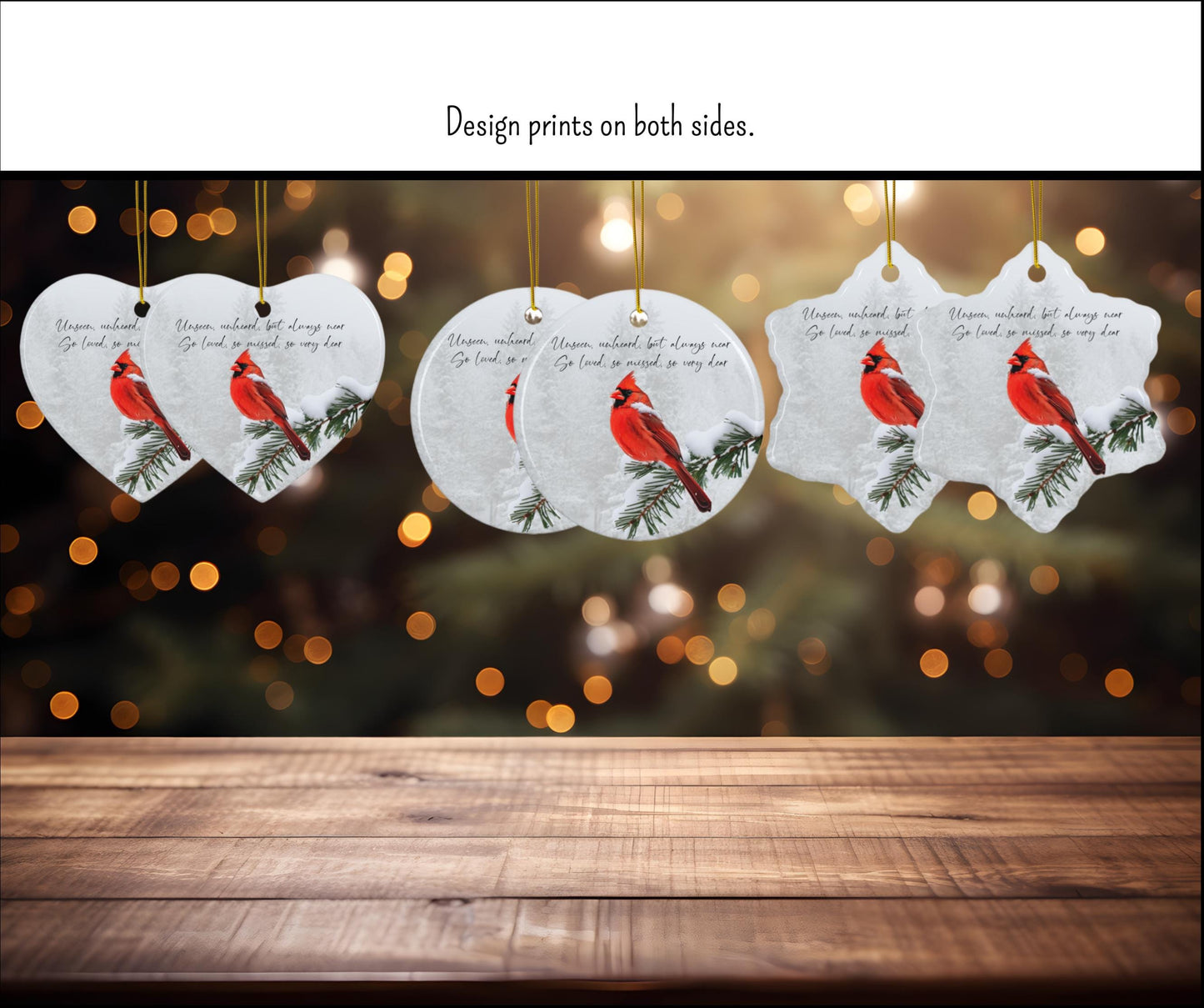 Cardinal Christmas Ornament, Memorial Ornament