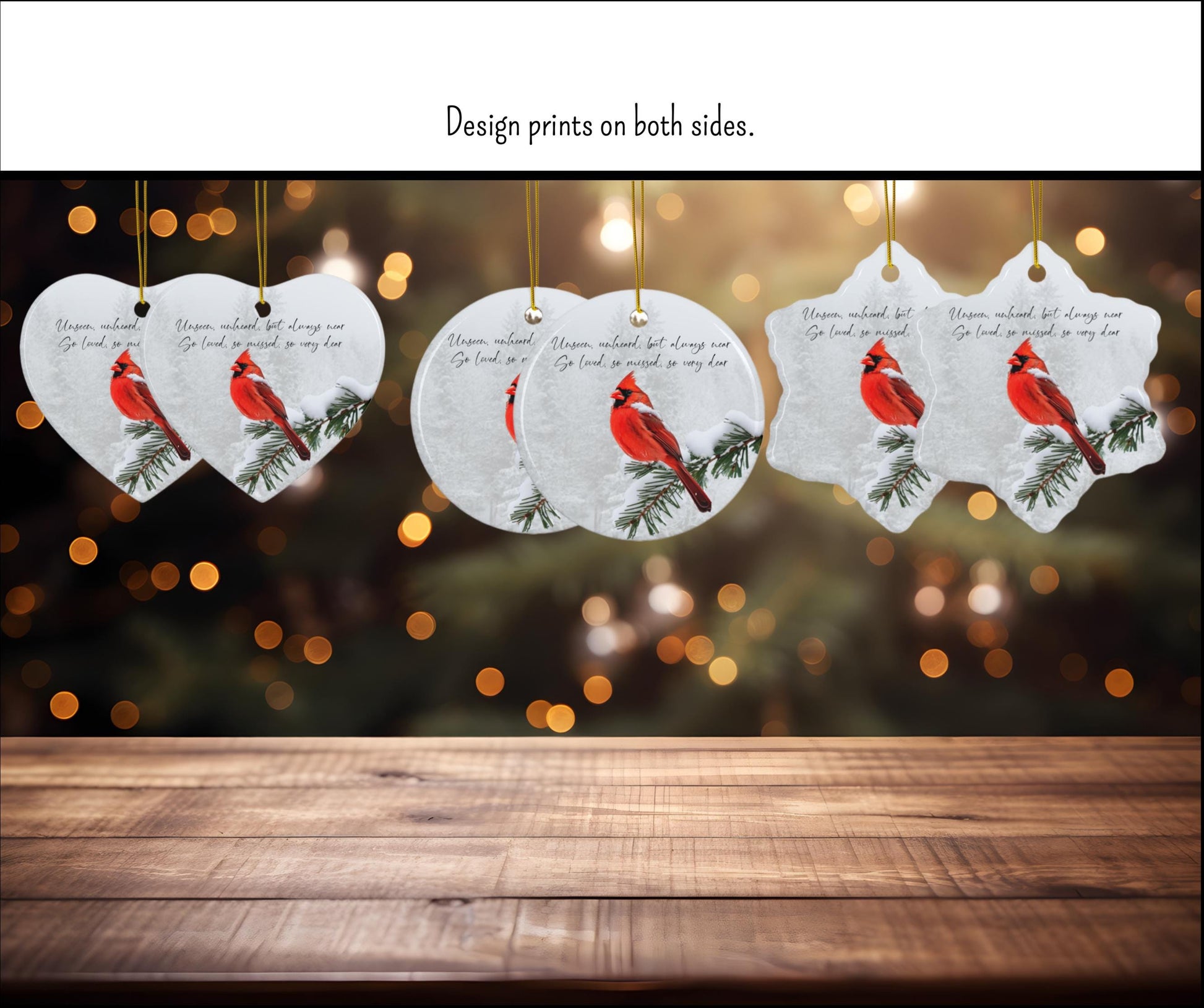 Cardinal Christmas Ornament, Memorial Ornament
