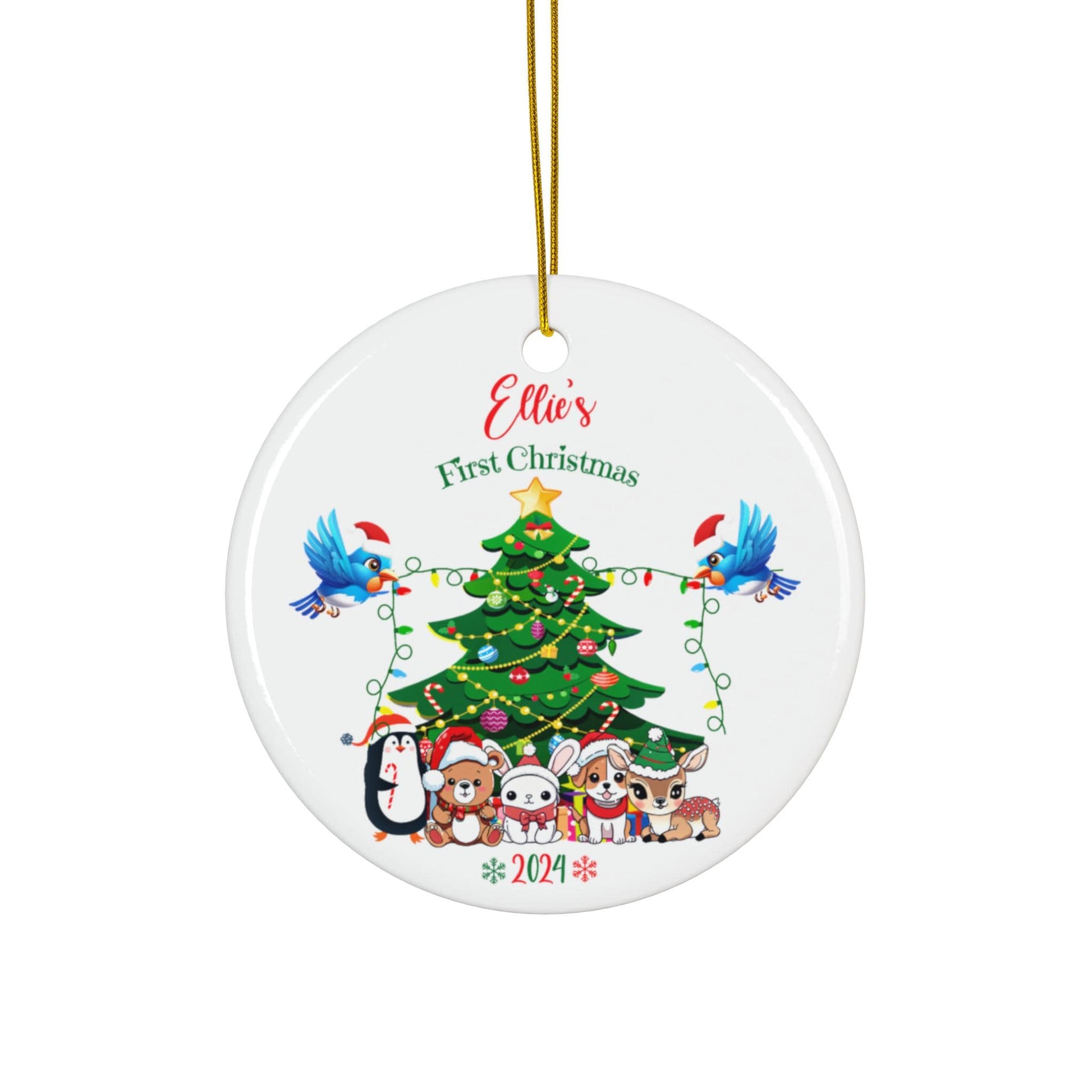Baby's First Christmas Personalized Ornament, New Baby Ornament, Custom First Christmas Ornament, First Christmas as a Family