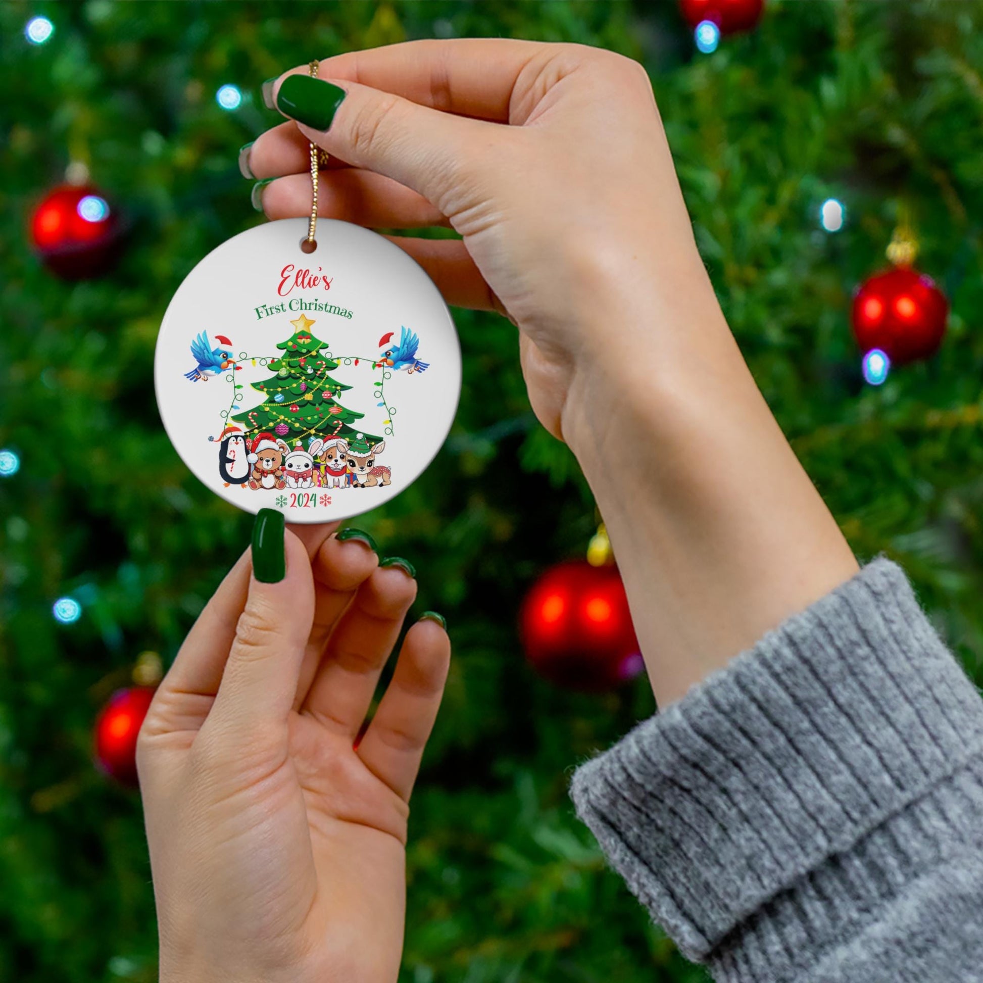 Baby's First Christmas Personalized Ornament, New Baby Ornament, Custom First Christmas Ornament, First Christmas as a Family
