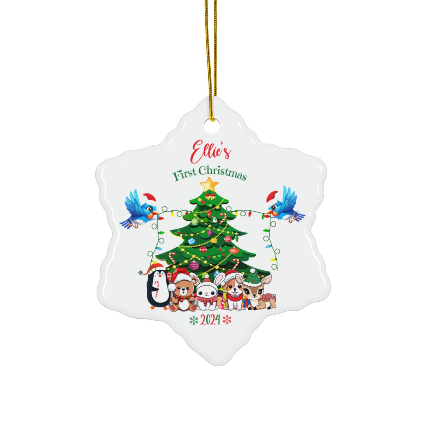 Baby's First Christmas Personalized Ornament, New Baby Ornament, Custom First Christmas Ornament, First Christmas as a Family