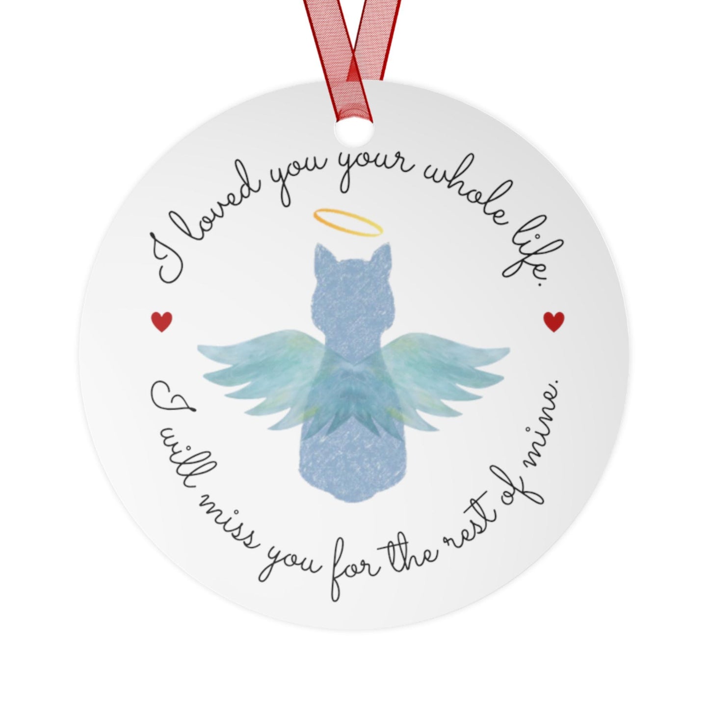 Personalized Cat Memorial Christmas Ornament
