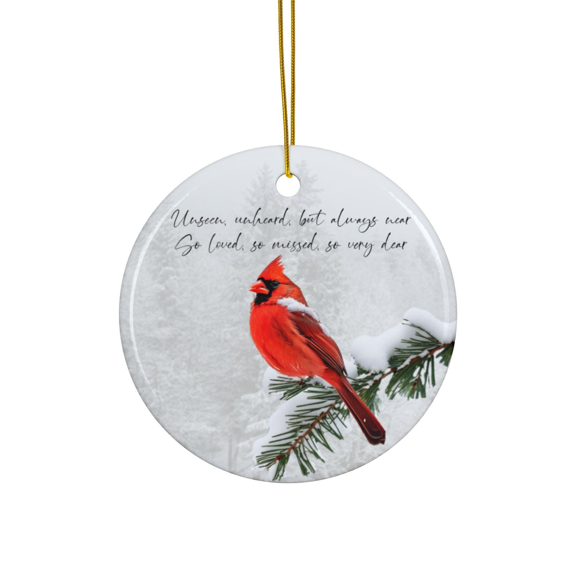 Cardinal Christmas Ornament, Memorial Ornament