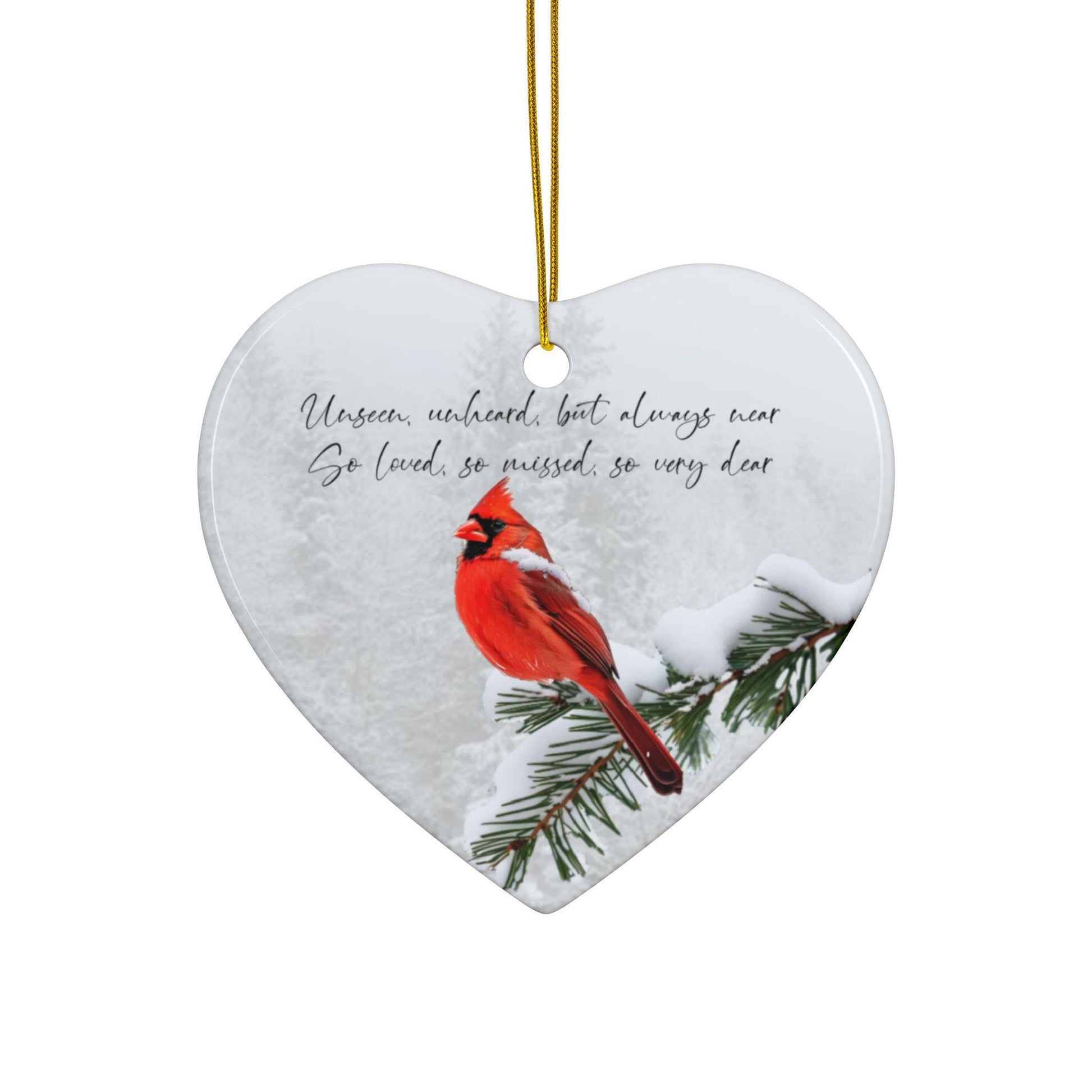 Cardinal Christmas Ornament, Memorial Ornament