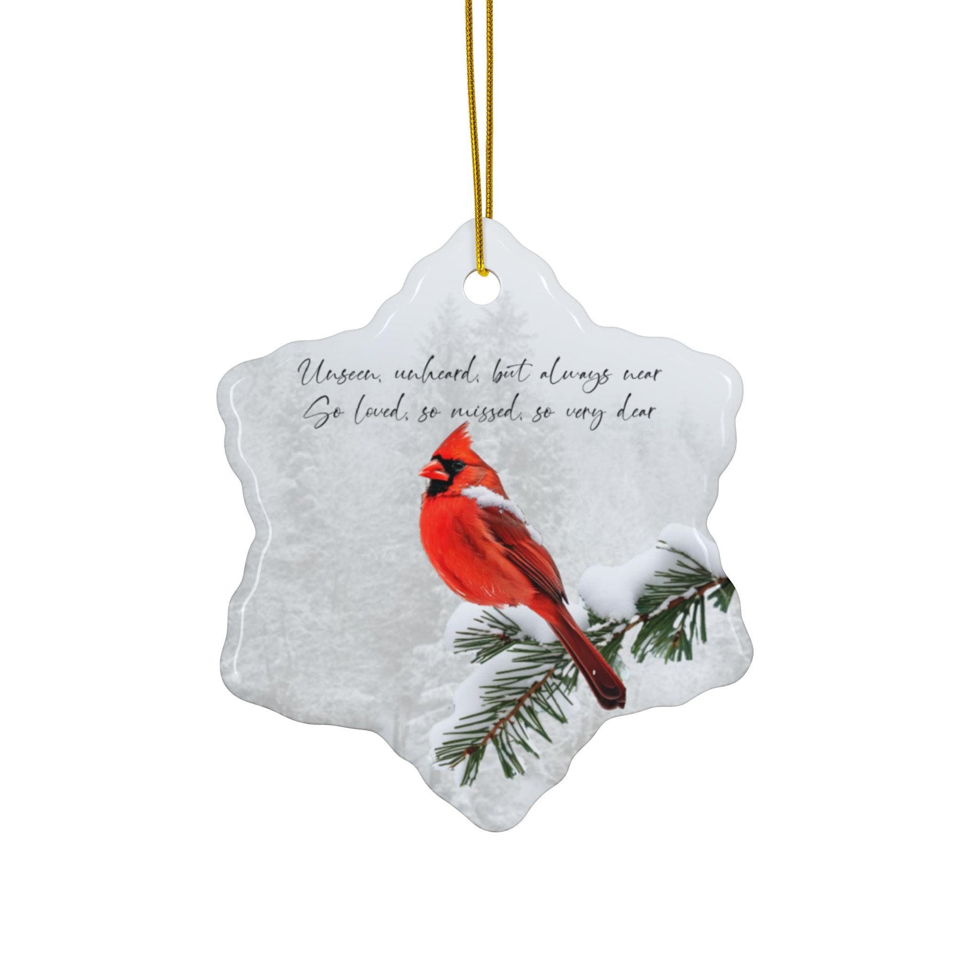 Cardinal Christmas Ornament, Memorial Ornament