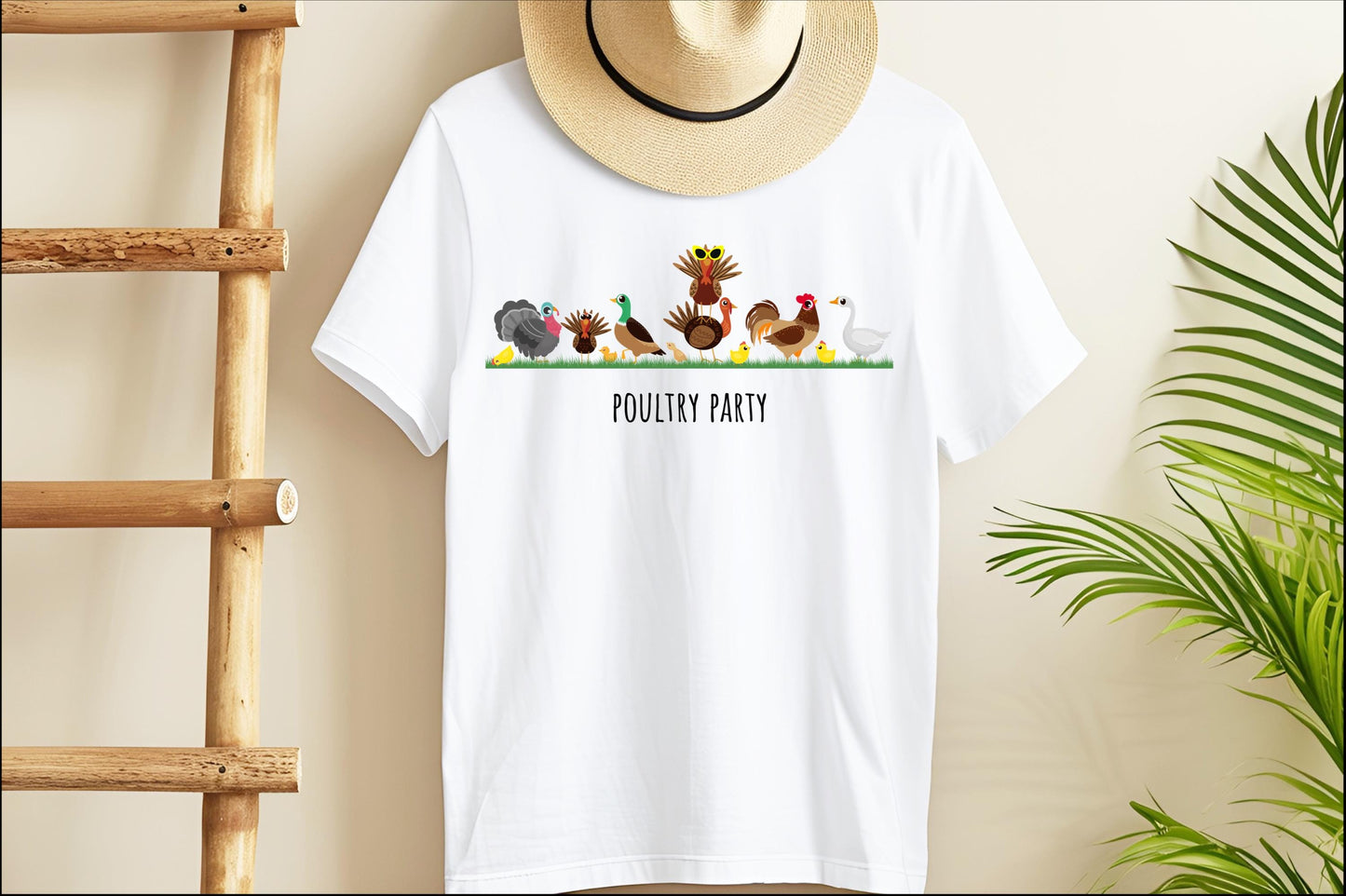 Poultry Party T-shirt - Funny Chicken T-shirt