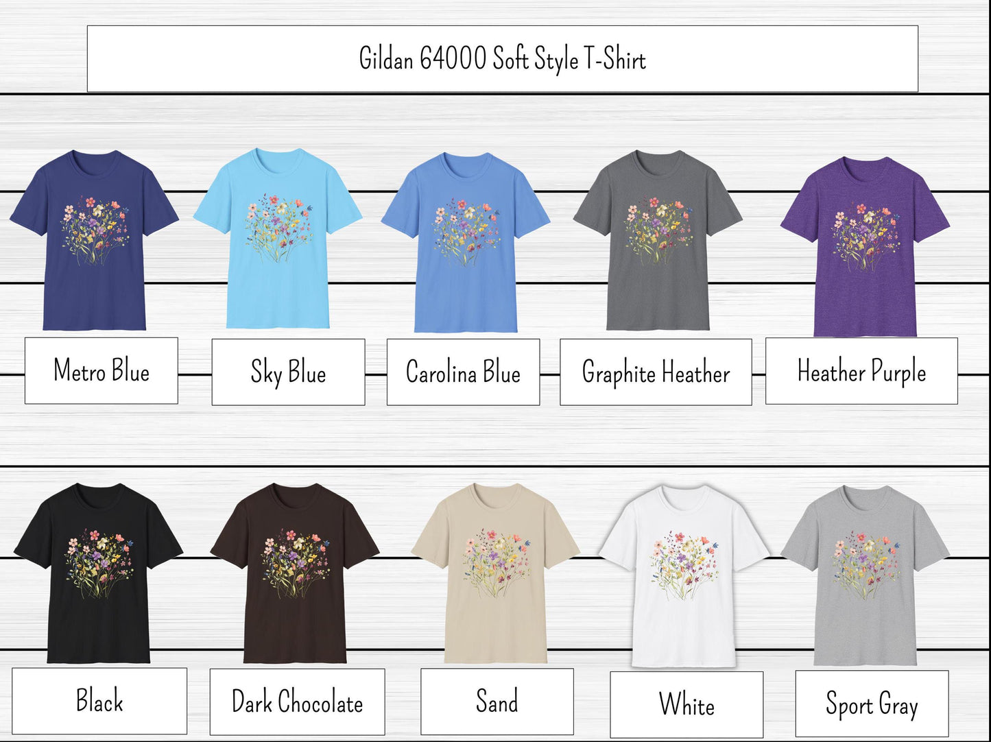 Colorful Wildflowers Women's T-Shirt